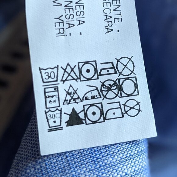 Zara Balloon Sleeves Tunic Top Split Neck Blue S Bohemian Prairiecore Casual - Picture 9 of 9